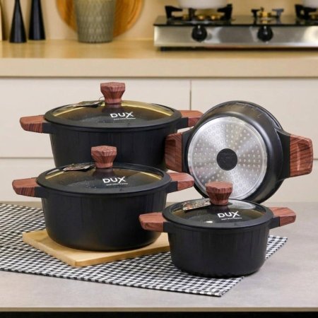 طنجرة جرانيت DUX موديل Bella لون أسود